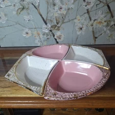 Mid Century Modern Chip and Dip Bowl Set cali usa