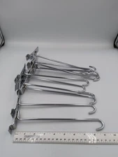  11 Chrome Slatwall Hooks 9"