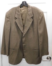 Valentino UOMO Blazer Jacket Brown Wool Blend Luxury Designer Union Made 44 Reg
