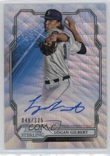 2019 Bowman Sterling Prospect Wave Refractor 48/125 Logan Gilbert Auto 04at
