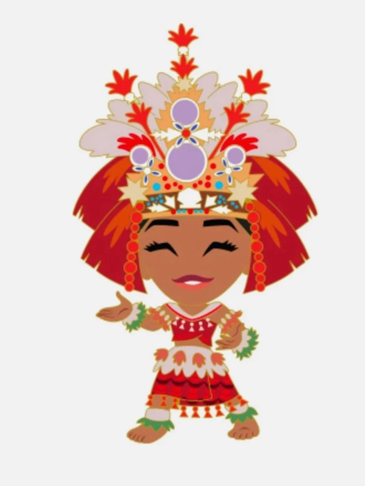 Prendedor Disney Destination D23 2025 Moana Cuties, LE 300, DSSH, Princesa Foto 2 de 2