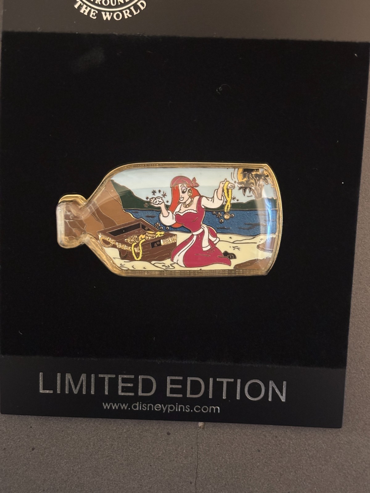 2010 Disney Jessica Rabbit Pirates in a Bottle Pin LE 125