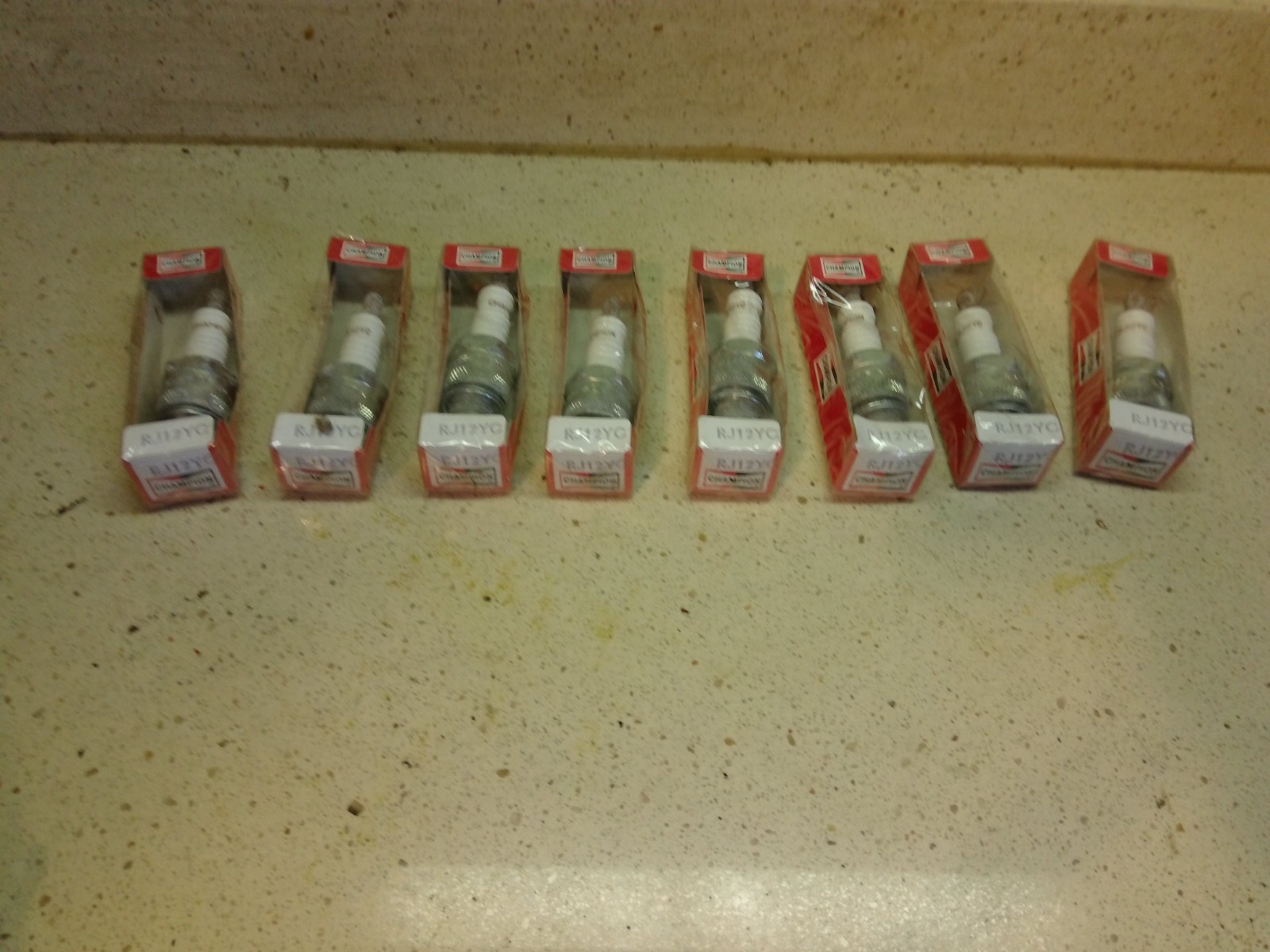 8 NOS Champion #RJ12Y6 Spark Plugs