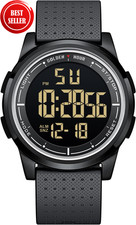 Ultra-Thin Minimalist Sports Waterproof Digital Watches Men with Wide-Angle Disp