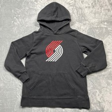 Fanatics Portland Trail Blazers Hoodie Kids Youth Medium Black NBA Pullover