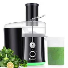 Electric Juicer Wide Mouth Fruit & Vegetable Centrifugal Juice Extractor 2 Speed
