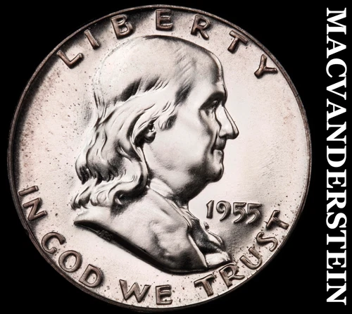 1955 Silver Franklin Half Dollar - Choice Gem Proof  Lustrous  #G9457