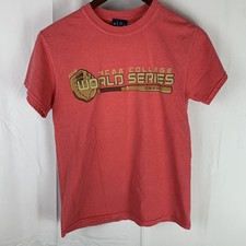 NCAA College World Series 2016 Omaha Red Short Sleeve T Shirt Small