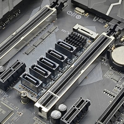 PCIE to Sata3.0 Internal Five Drive Card for Key-M Host Storage Way Growth Use