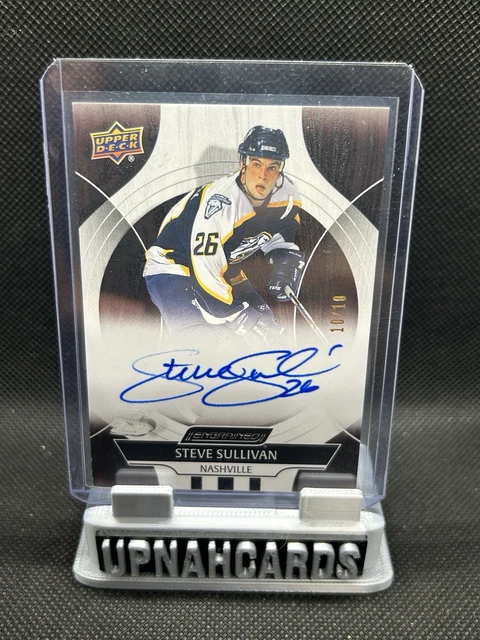 2024-25 UD ENGRAINED ICONS AUTO NASHVILLE - STEVE SULLIVAN /10 - LAST PRINT