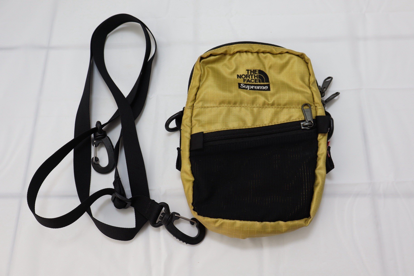 Supreme x The North Face Gold Metallic Shoulder Bag SS18 image 3
