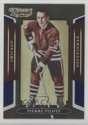 2008 Donruss Americana Sports Legends Mirror Blue /100 Pierre Pilote #58 HOF 4l3