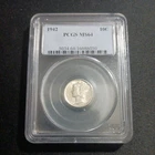 1942 Mercury Dime PCGS MS-64