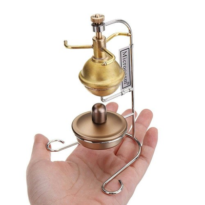 #ad Microcosm T1B Hero of Alexandria Mini Steam Engine Brass Alcohol $77.99
