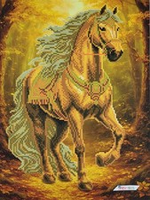 Bead Embroidery Kit Horse DIY Beaded Stitching Bead Needlework a3h 576