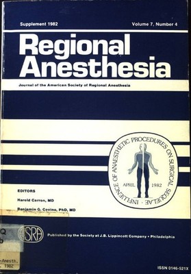 Influence of Anaesthetic procedures on Surgical Sequelae; Regional Anesthesia; S