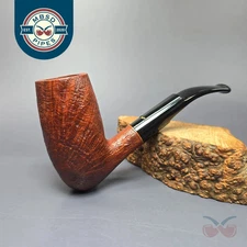 Caminetto Ascorti Radice Era Excellence Sandblasted Estate Briar Pipe, Unsmoked
