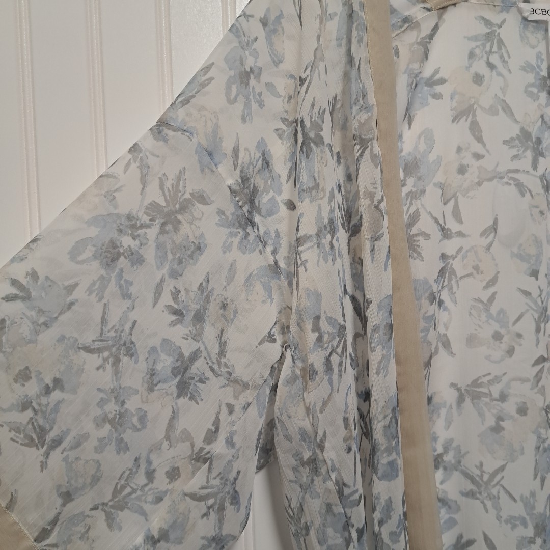 BCBGeneration Kimono Duster Womens One Size White… - image 5