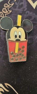 Disney Mickey Mouse Boba Bubble Tea Drink Cup Enamel Pin Single, Just Pin!!