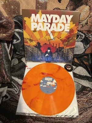 Mayday Parade - A Lesson In Romantics Vinyl Record Signed Colored Rare