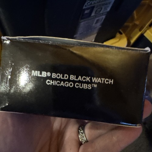 Game Time MLB Chicago Cubs Bold Black Watch Avon NEW - Picture 10 of 12