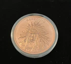 Wild West Legends Series Geronimo 1oz .999 Copper USA Made Round Intaglio