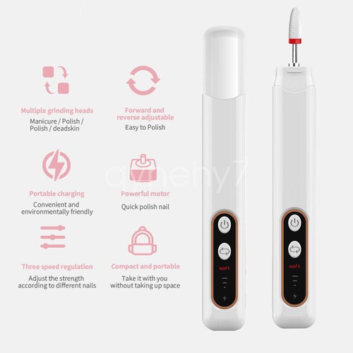 Professional 35000RPM Rechargeable Electric Nail Drill File Manicure Machine NEW - Picture 47 of 47