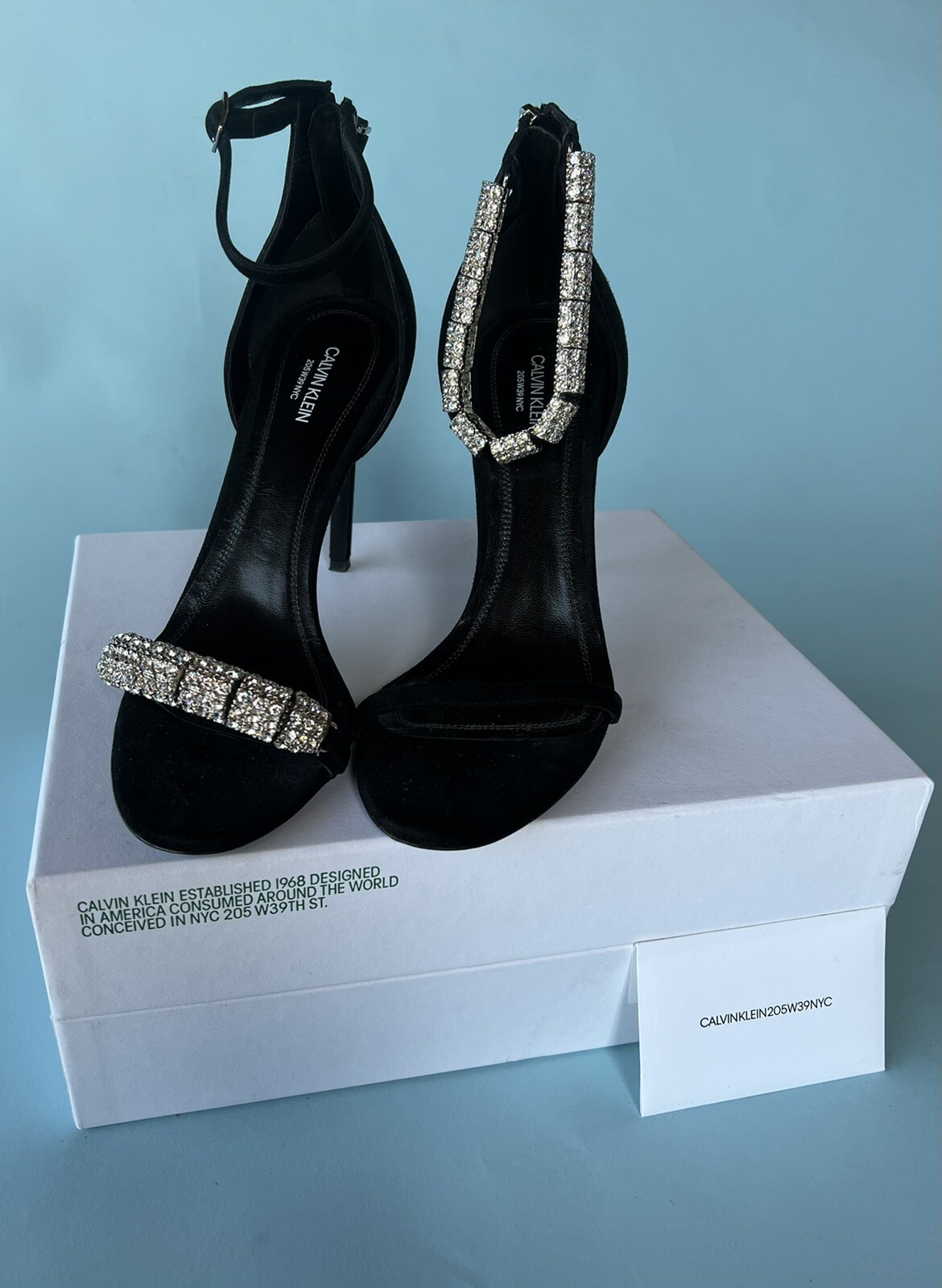 Купить Calvin Klein Raf Simons Camelle Suede Sandals Heels на Аукцион из  Америки с доставкой в Россию, Украину, Казахстан
