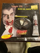 new never opened vampire kit bloodgel, makeup and teeth