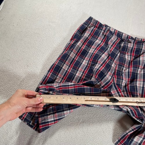 Y2K Bugle Boy Shorts Mens 36 Blue Plaid Skate Baggy Cargo Plaid Street Grunge - 第 7/15 張圖片