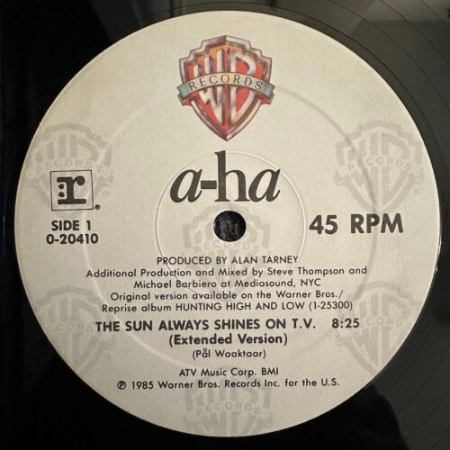 A-Ha The Sun Always Shines On T.V. Extended 12 Inch Single Vinyl Record 1985 - Picture 3 of 4