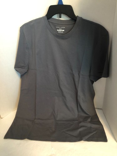 T-Shirt Short Sleeves Gray New Look Size Medium - Picture 4 of 5