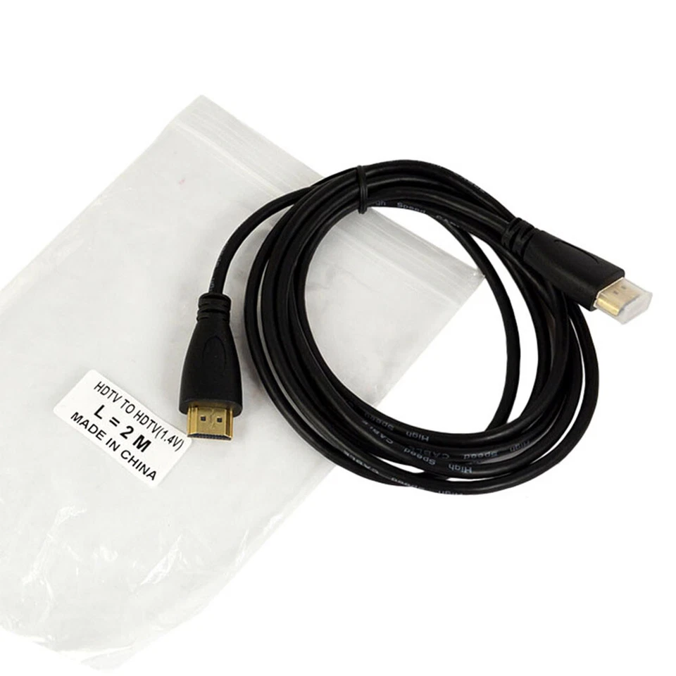 Gold Plated Connection HDMI Cable V1.4 HD 1080P For LCD DVD HDTV XBOX PS3 A1F - Image 2 of 4