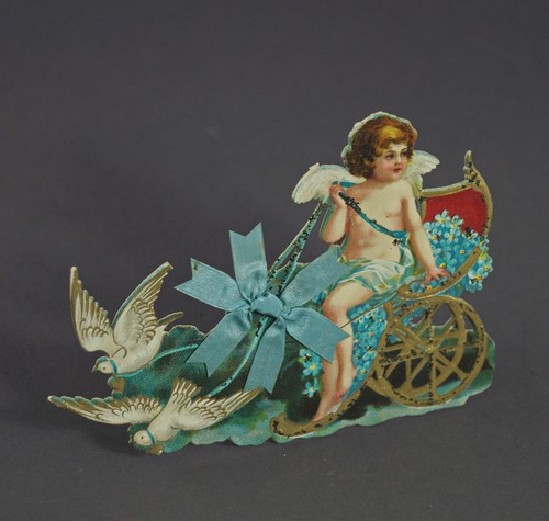 Présentoir Avec Ange À 1900/1910/Relief Carton (#11738) - Photo 1 sur 3