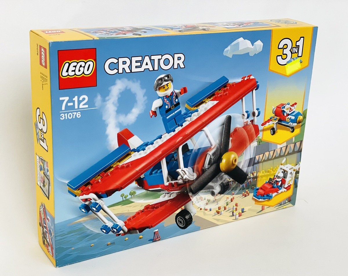 LEGO Creator 3in1 Daredevil Stunt Plane 31076 Building Kit (200