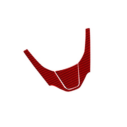 Cubierta de barbilla interior de fibra de carbono roja para Mazda CX-9 2010-2015 - Imagen 4 de 10