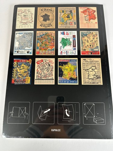 Rapha Cartes Du Tour Pull-Out Maps 12 x Sheets Gift Wrap / Posters New & Sealed - Picture 2 of 2