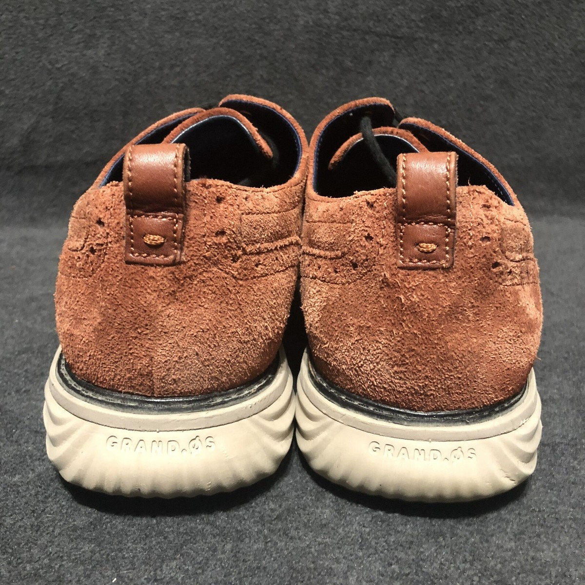Cole Haan Shoes Mens Size 11.5 Grand Evolution Brandy Brown Suede Wingtip Cole Haan Shoes Mens Size 11.5 Grand Evolution Brandy Brown  main image 4