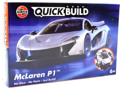 #ad #ad Airfix QUICK BUILD White McLaren P1 Snap Together Model Car Kit J6028 $11.99
