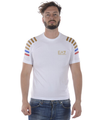 Emporio Armani EA7 T-Shirt Sweatshirt Man White 3ZPTA8PJM5Z 1100 Sz L MAKE OFFER