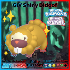 ✨ Shiny BIDOOF 6IV ✨ Pokemon Brilliant DIAMOND and Shining PEARL lv1 +MasterBall