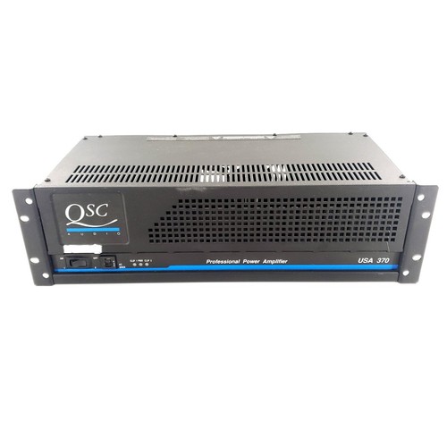 QSC Audio USA 370 Professional Power Amplifier Tested & Works