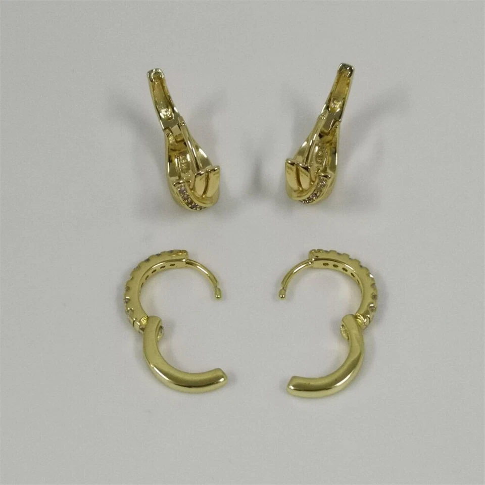 Juego Pendientes Aro Pandora Oro 14k Brillante Foto 3 de 4