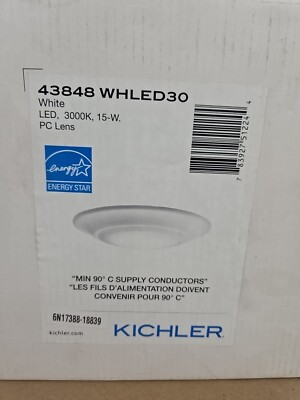 Kichler 43848WHLED30 Close To Ceiling Light Fixture