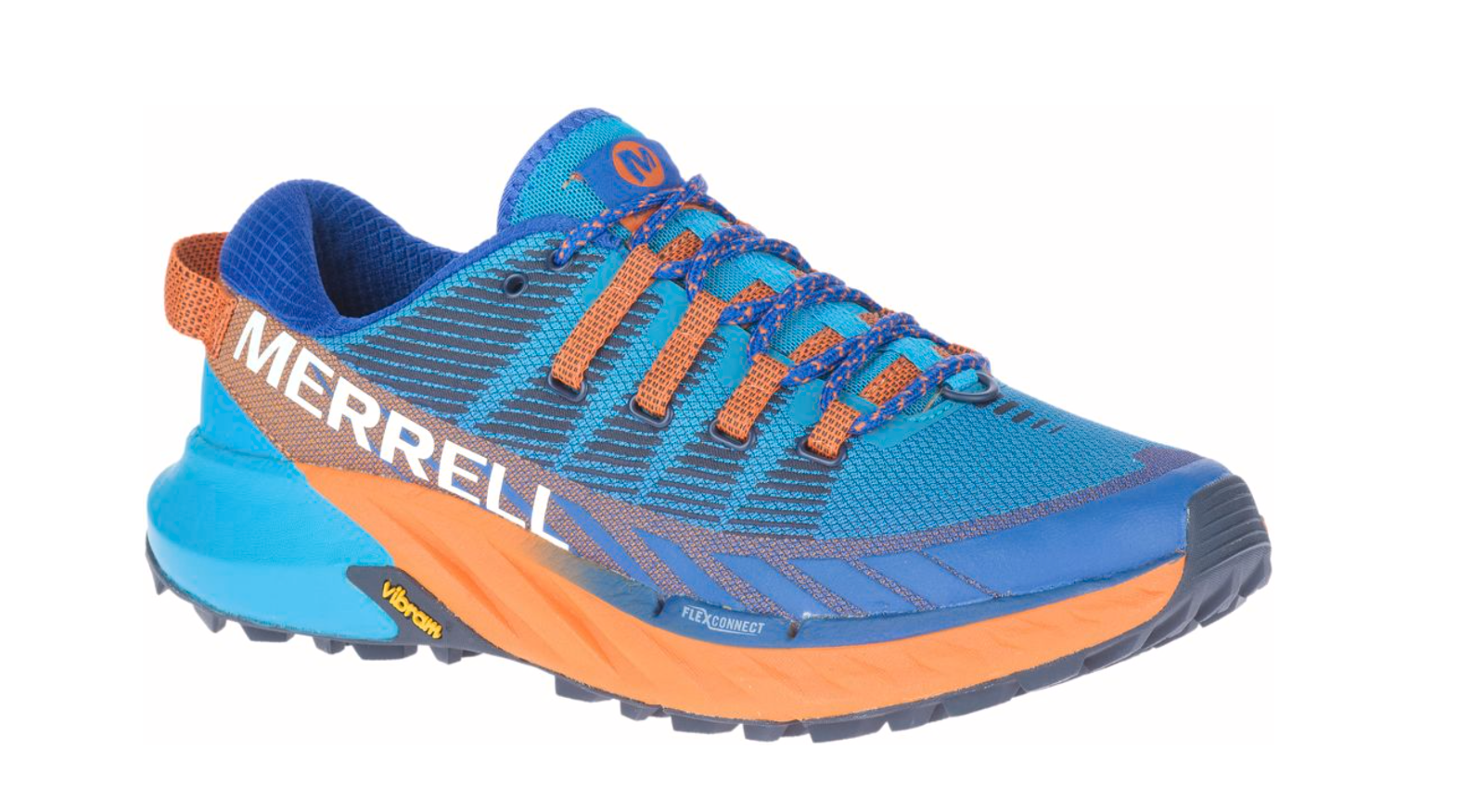 Scarpe da trail running Merrell Agility Peak 4 Tahoe blu arancione taglie 10 5