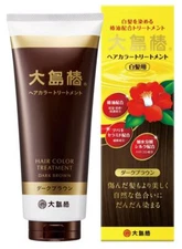 Oshima Tsubaki Camellia Oil Hair Color Treatment Dark Brown Japan 180g x 1 / 2