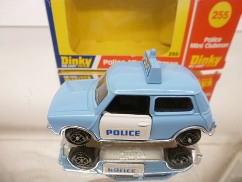 DINKY TOYS 255 MINI CLUBMAN POLICE - BLUE+WHITE 1:43 - VERY GOOD IN BOX - Imagen 4 de 7