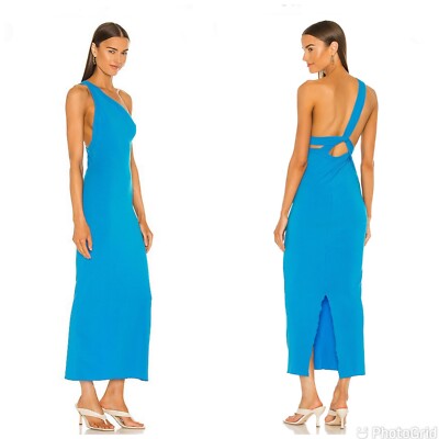 Avalon Midi Dress Electric Turquoise, Large / Electric Turquoise / LBK-375