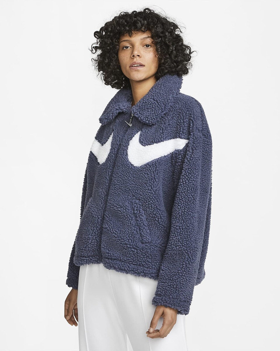 nsw swoosh jacket sherpa