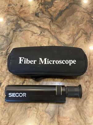 Siecor 400FM Fiber Microscope 400x W/ Case Clean Microscope 30-Day Warranty